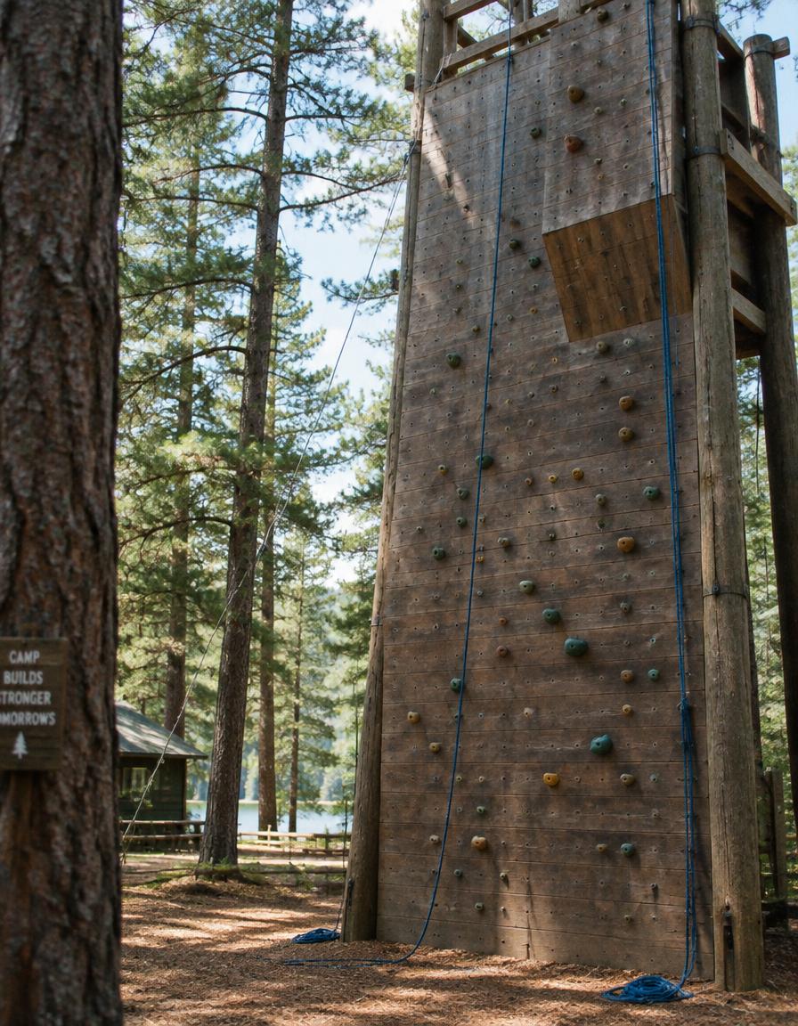 The climbing wall
