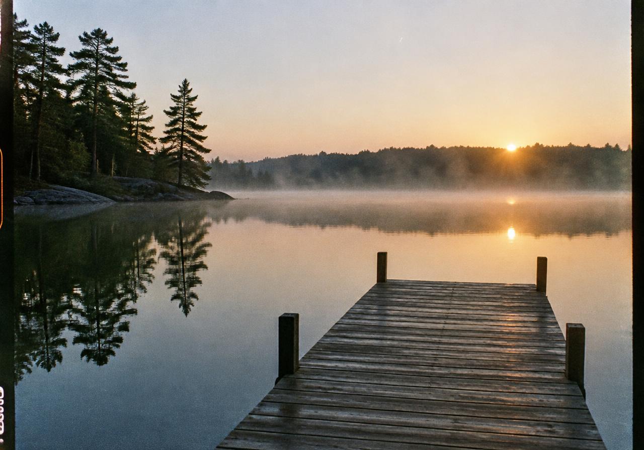 The lake at six in the morning